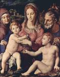 Аньоло Бронзино. Святое семейство со св.Анной и Иоанном Крестителем. 1550. Вена. Художественно-исторический музей